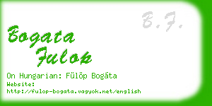 bogata fulop business card